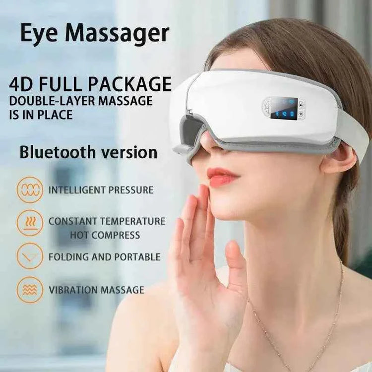 Masseur oculaire intelligent avec compresse chaude et Bluetooth HIND Boutique