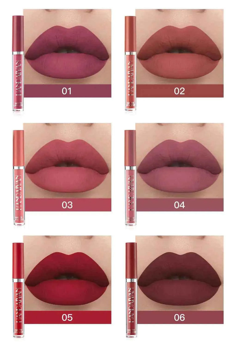 Conjunto de Batons Líquidos Matte Handaiyan