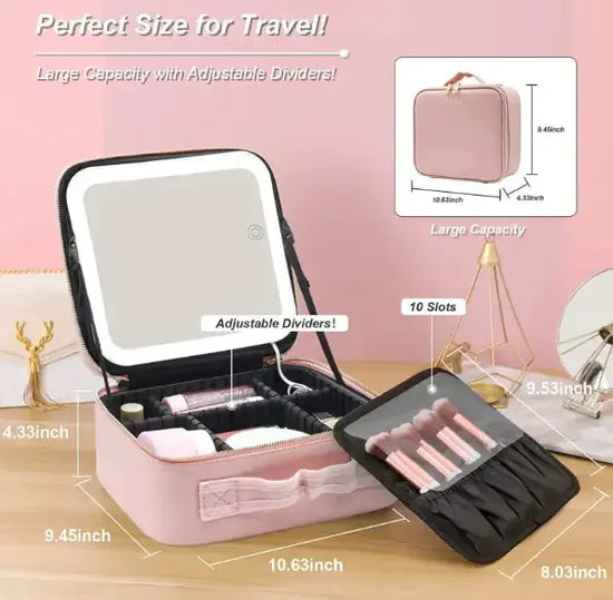 Led Mirror Cosmetic Bag  Hind boutique