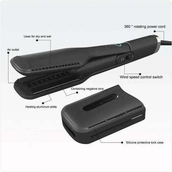 Hot Air Hair Straightener Brush for Home and Salon Styling  Hind boutique